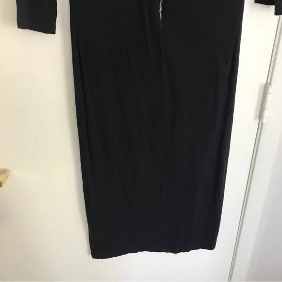 3/$15 popular basics black 3/4 sleeve midi dress - Picture 7 of 8